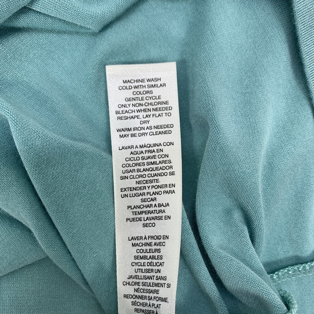 WHBM Tie Bell Sleeve Knit Jersey Teal Size 3X - Picture 9 of 9